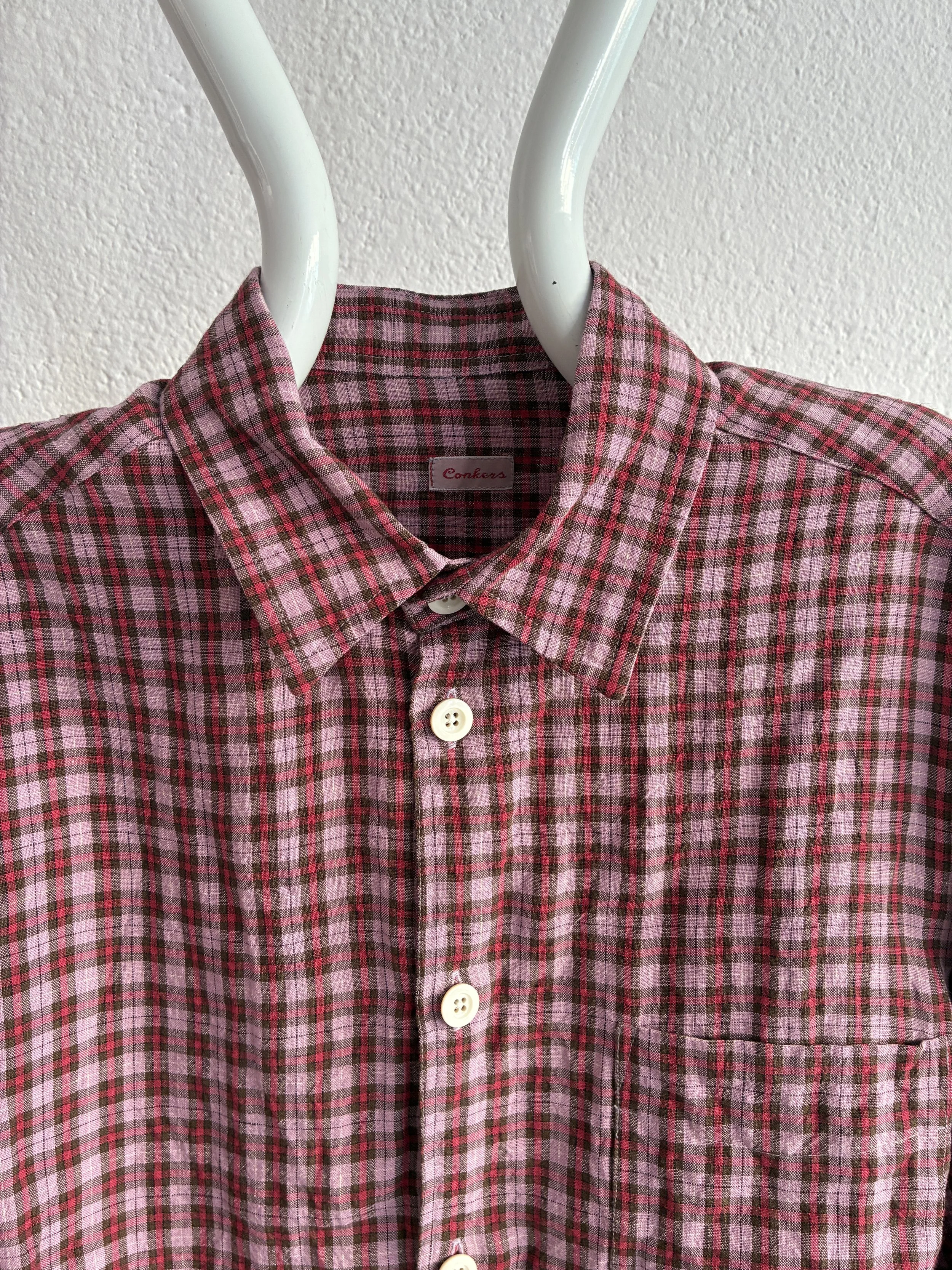 Collar of Conkers Sunrise Relaxed Farmer Shirt on mannequin