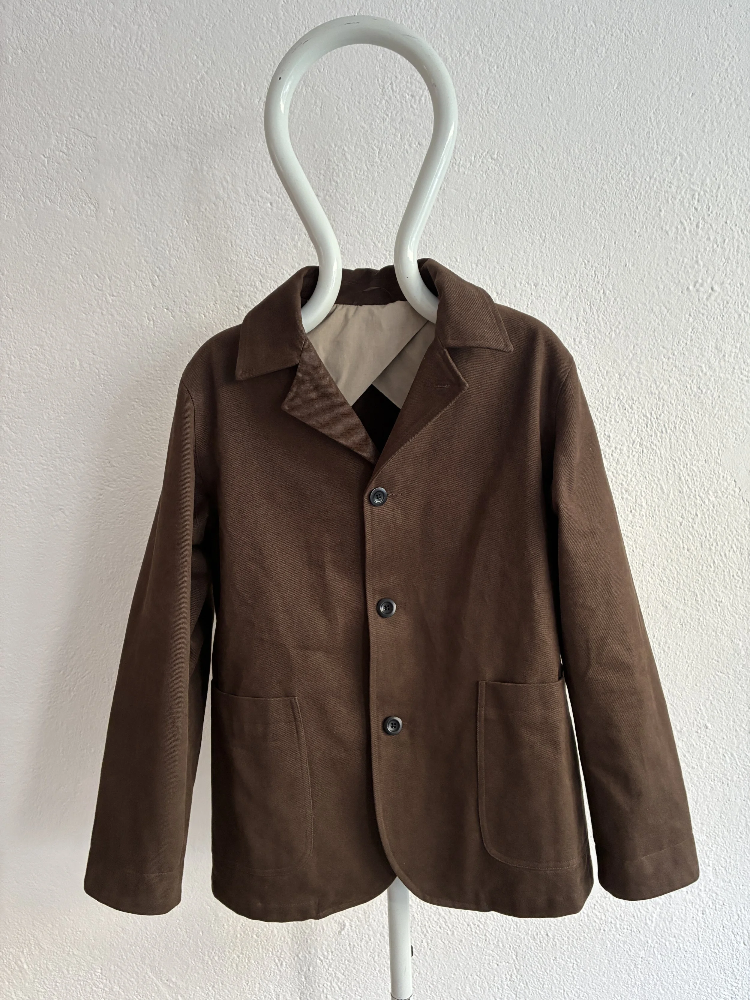Brown Conkers Bruton Blazer Jacket on mannequin