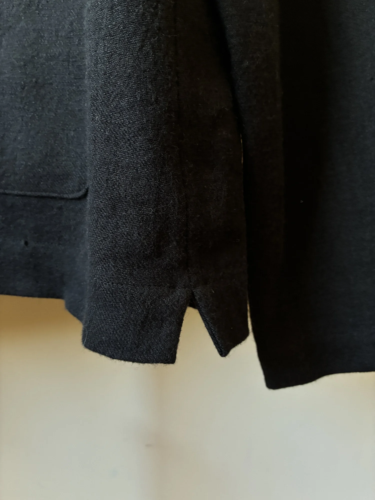 Frank Leder Black Japanese Wool Shirt Jacket — Nubes Shop