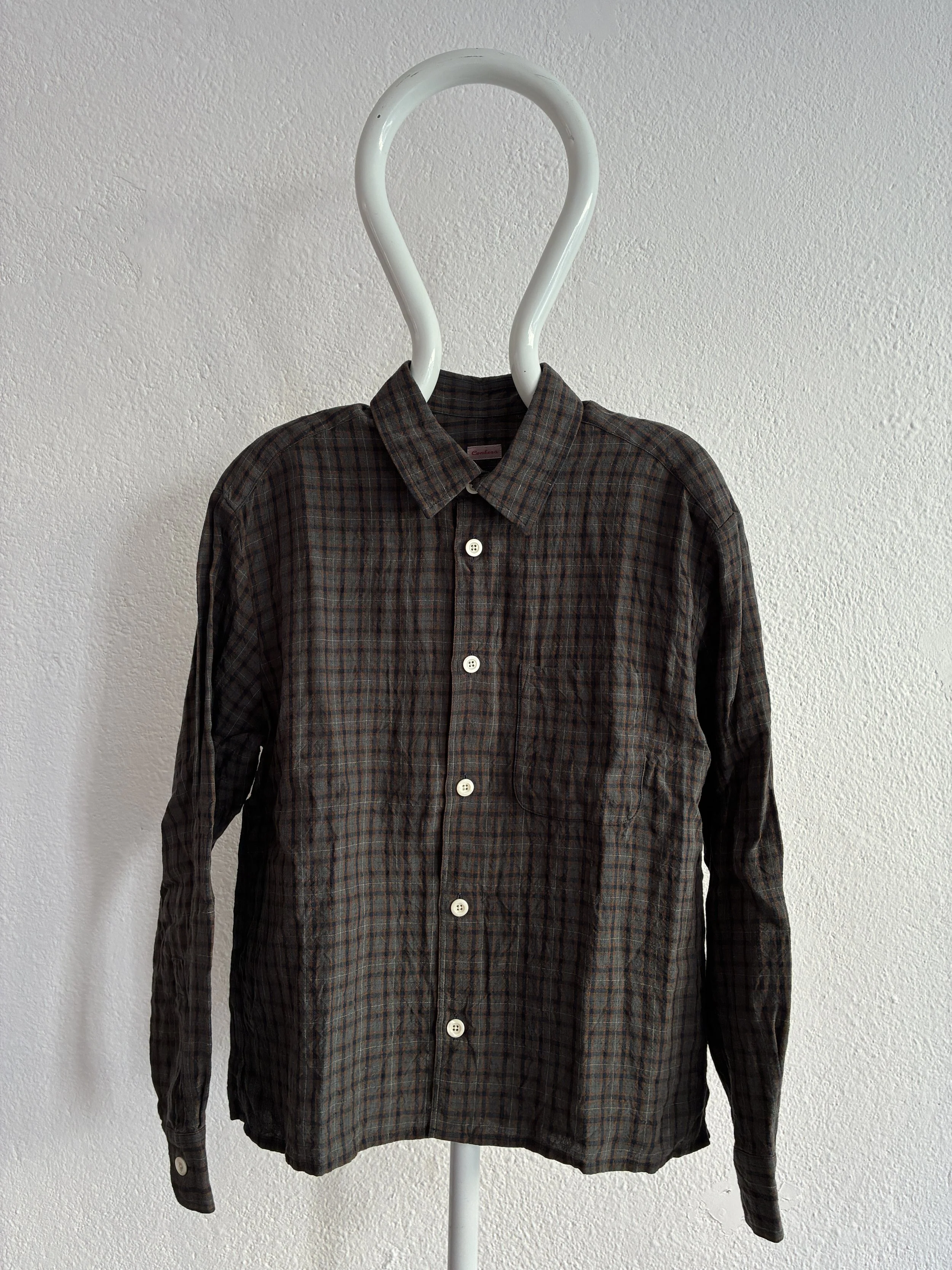 Dusk Conkers Relaxed Farmer Shirt on mannequin