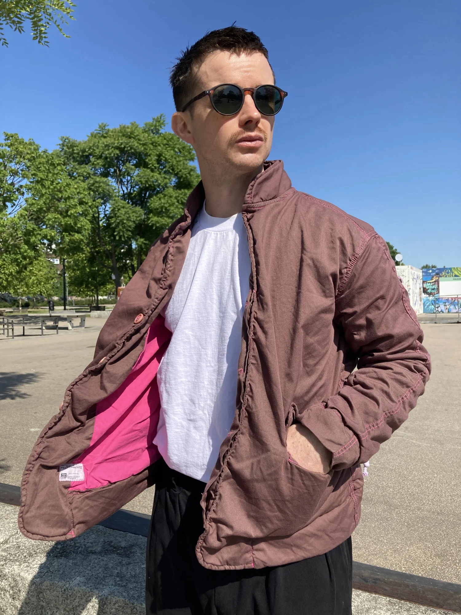 cotton work jacket オリーブ01 ENOF イナフ WORKING Loft Jacket Nantucket — Nubes Shop