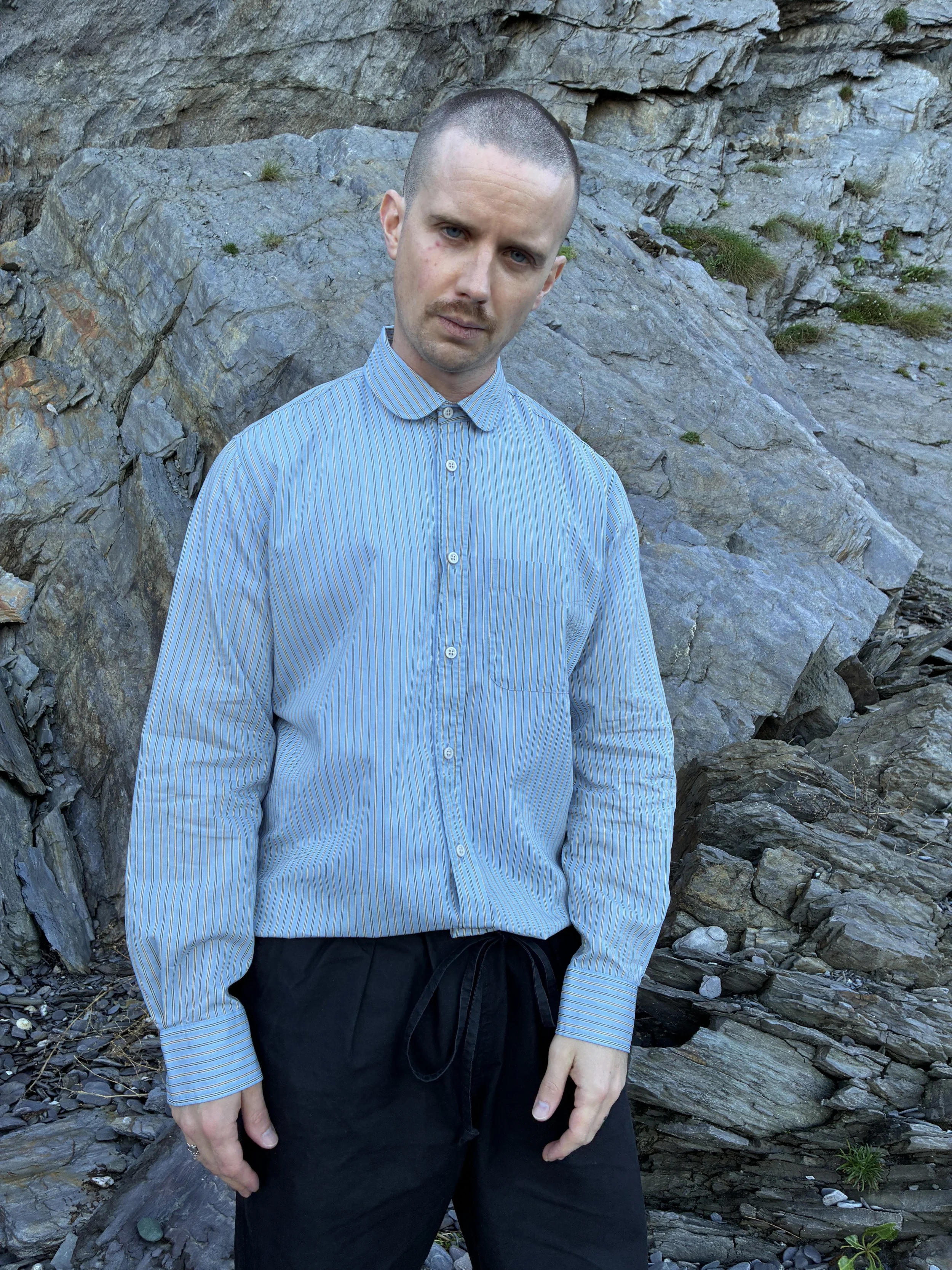 1st PAT-RN Boston Shirt | Blue Stripe