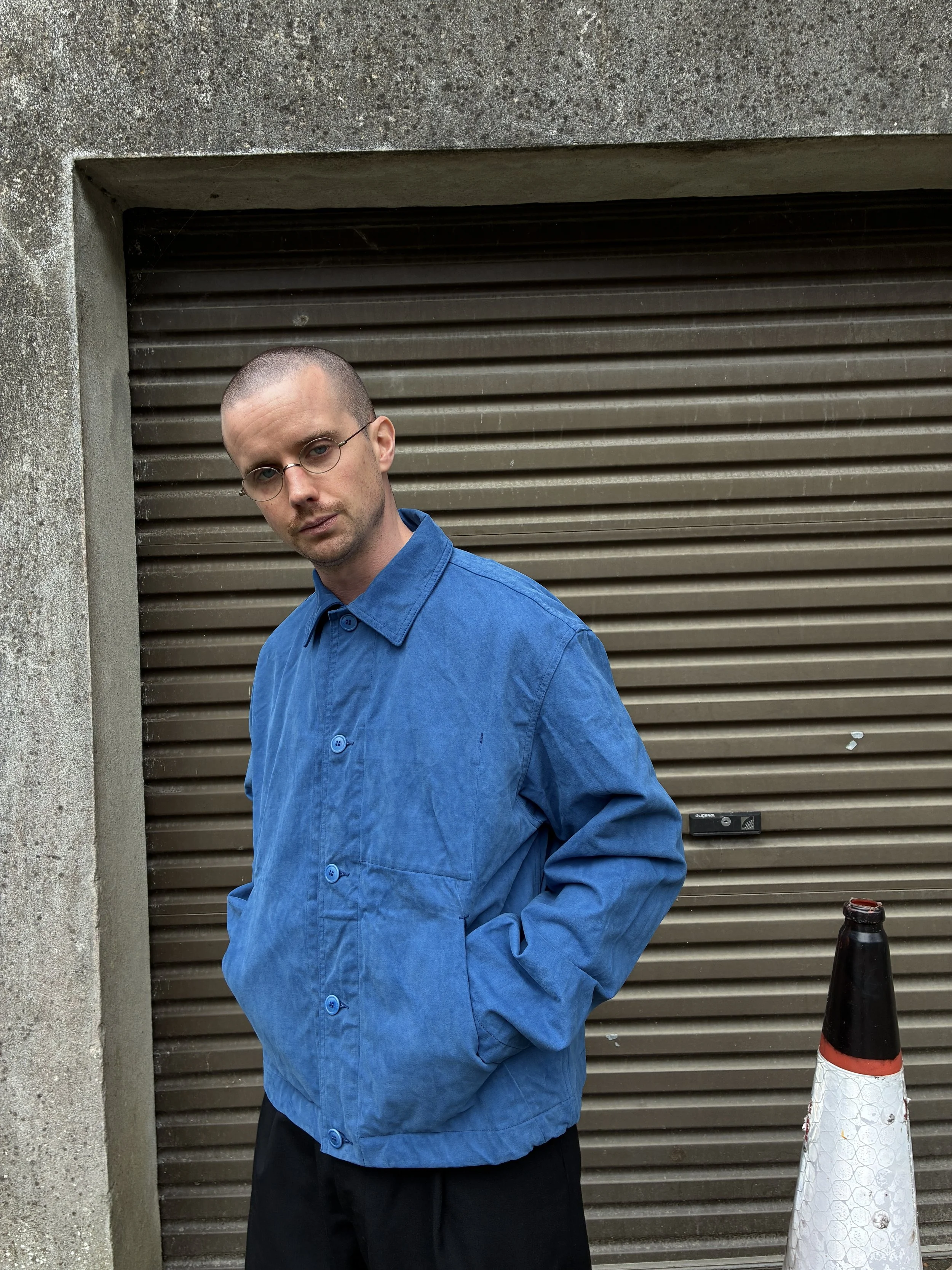 Arpenteur Lux J Brushed Moleskine Jacket | Woad