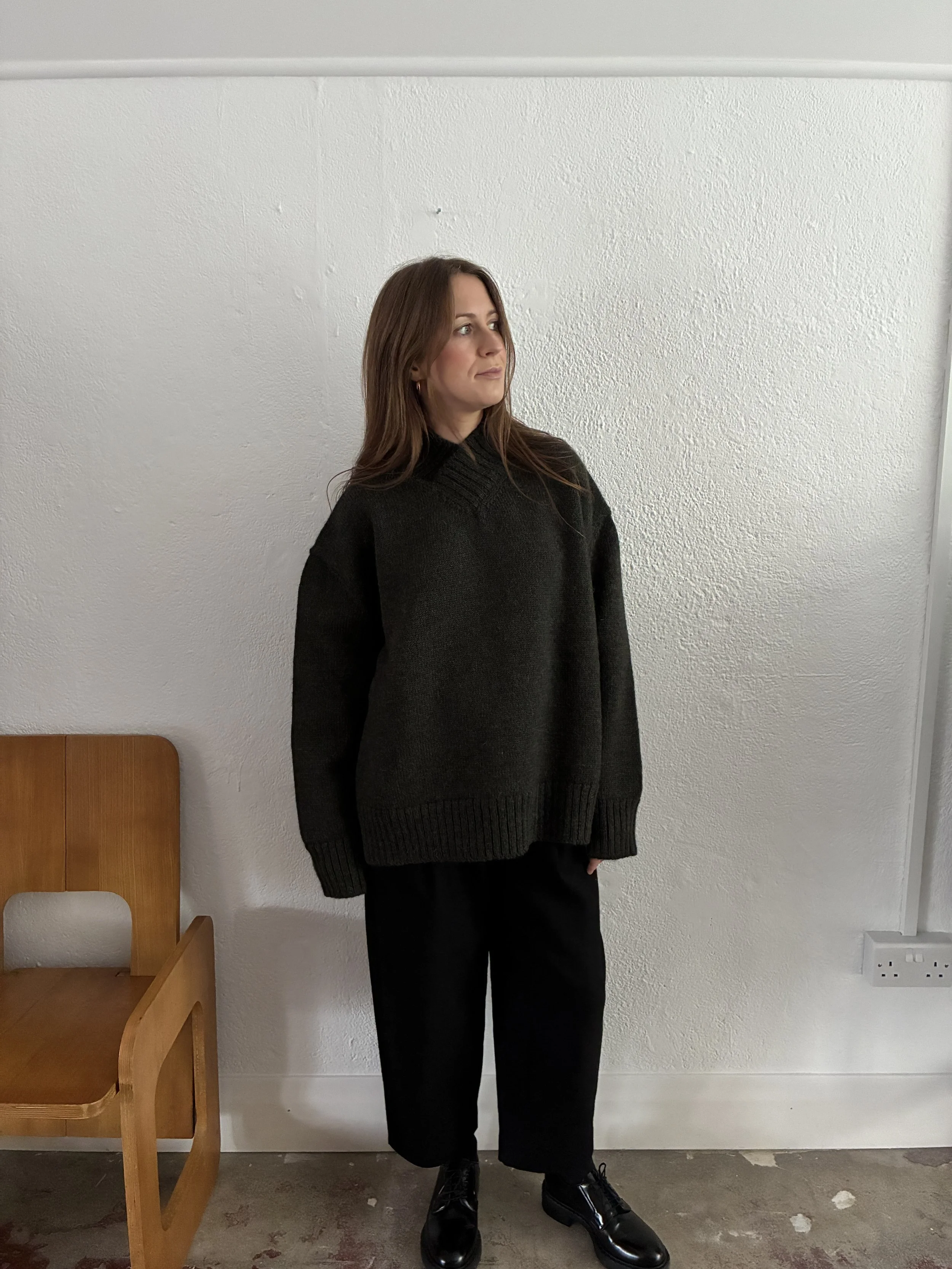 Wright + Doyle Wool Krefeld Jumper | Moss