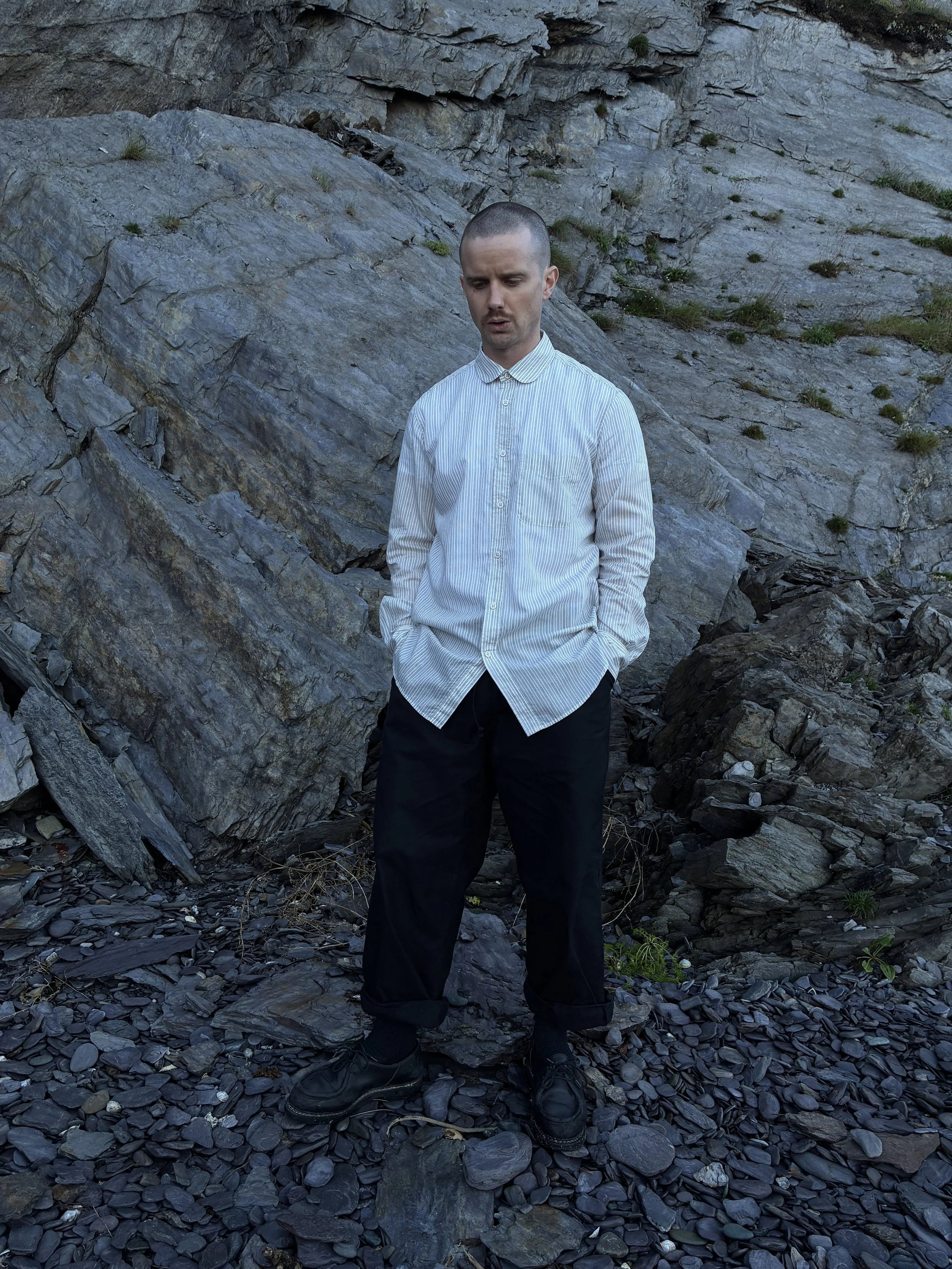 1st PAT-RN Boston Shirt | Brown Stripe