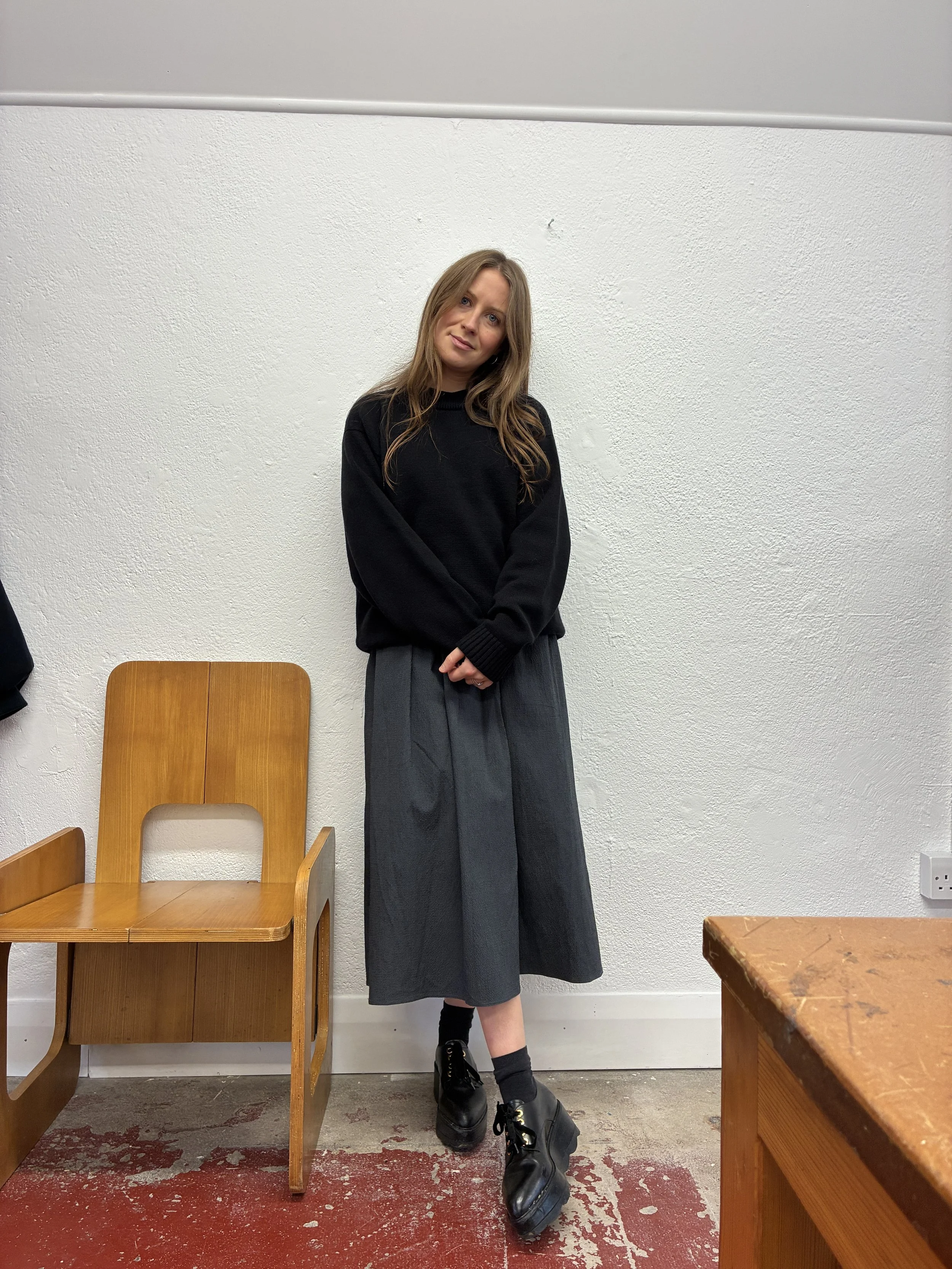 Wright + Doyle Gatherers Skirt | Slate