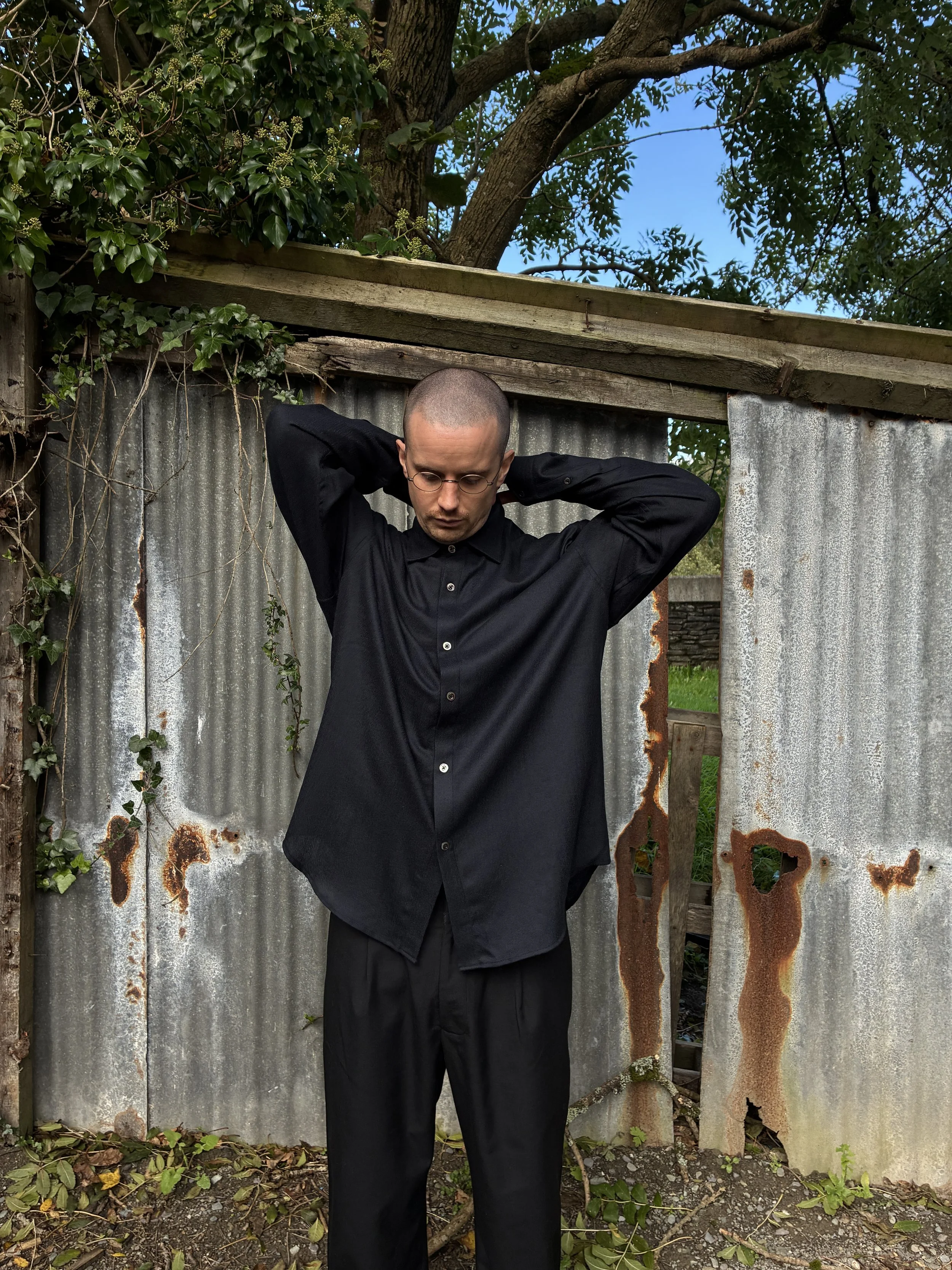 Arpenteur Doris Wool Shirt | Navy