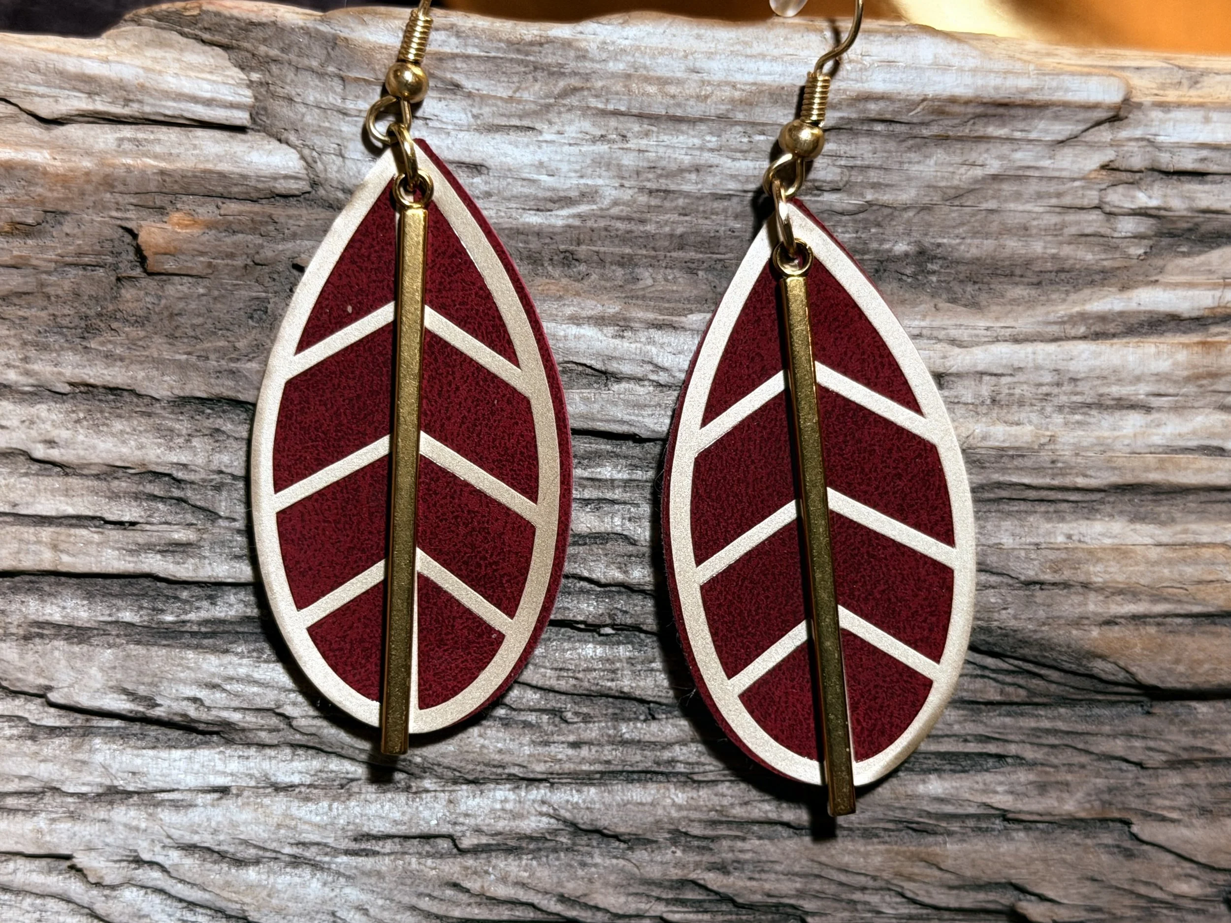 Gilded red leaves