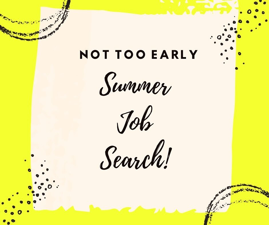 Keep all your options open! 

Ive started seeing summer student job postings. Students - its not too early to update your resume and start putting your name out there for those planning to work the upcoming sunny summer months 🤞🏻🌻☀️

Also year rou