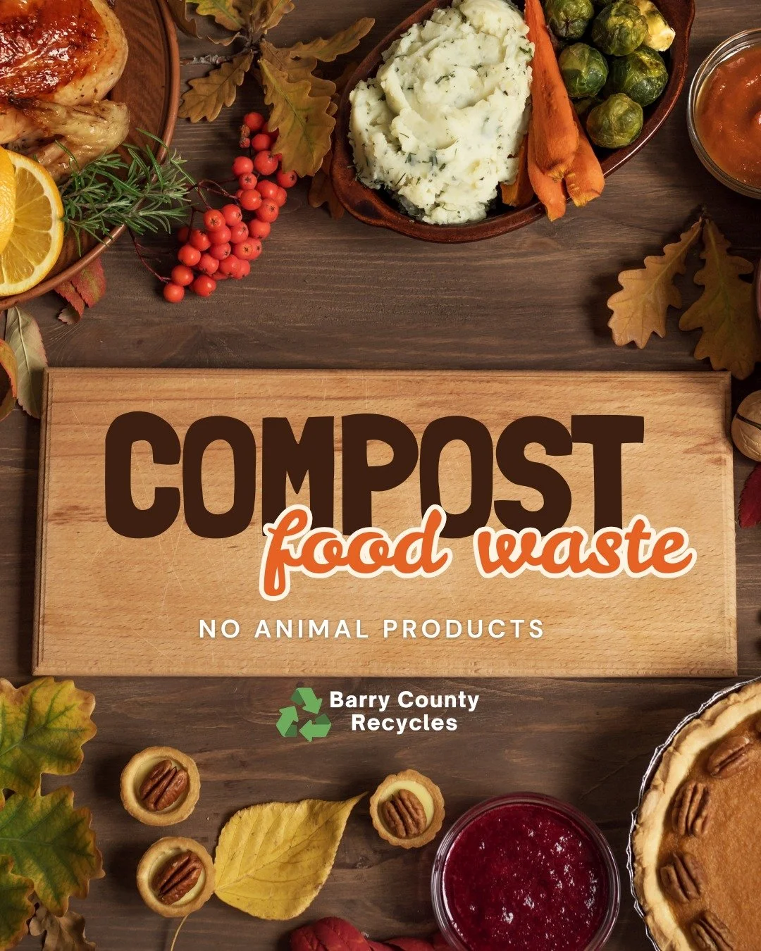 Compost organic waste at home like  fruit and vegetable discards, old bread, soiled napkins and paper towels, eggshells, spent coffee grounds and filters, tea leaves, wood waste, yard waste, and even hair and fur! In addition to composting food and y