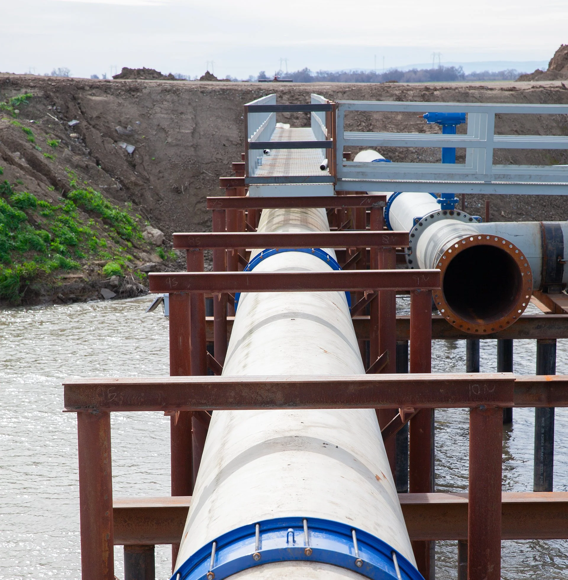 Photo of pumps that are part of the upgrade project, that is used to recycle drain watr