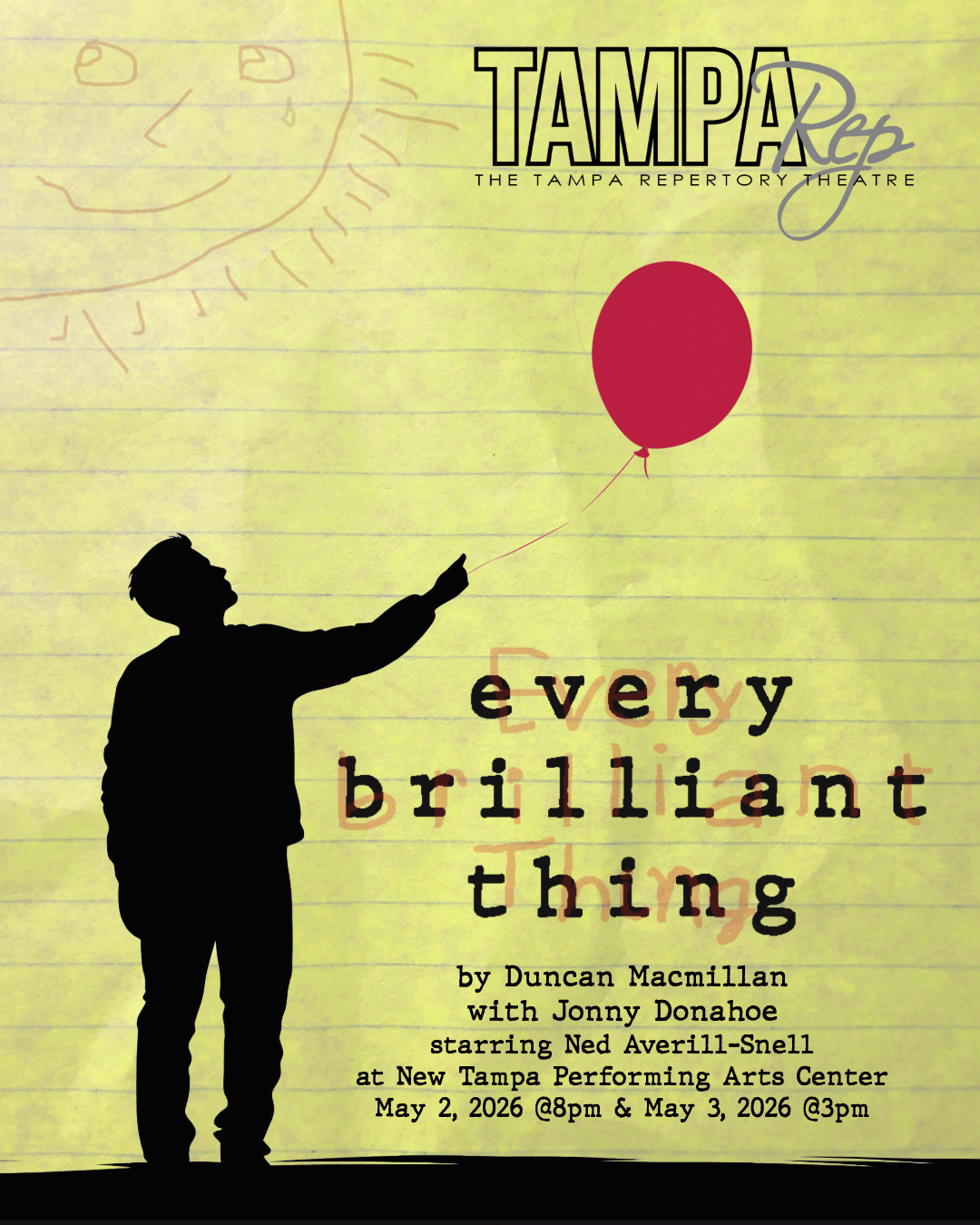 Solo Spotlight Series: Tampa Repertory Theatre Presents Every Brilliant Thing