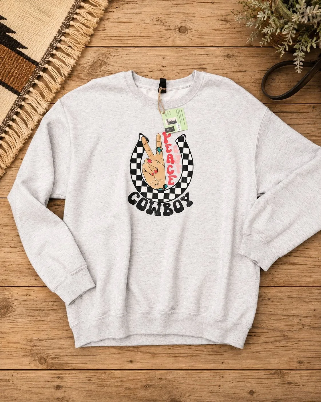 Consignment #263 - XL Peaceout Cowboy Crewneck