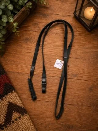 Consignment #89 - Dark Leather Reins with Stops