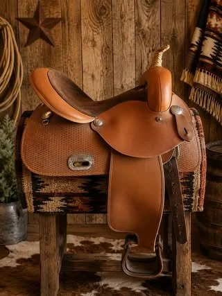 Consignment #461 - Brown Amicel Circle P Saddle