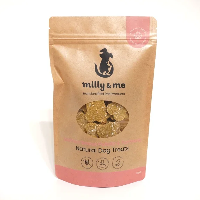 Milly & Me Salmon Sweet Potato & Turmeric Natural Dog Treats - WHEAT FREE