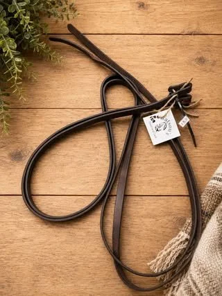 Consignment #159 - Thin Dark Leather Split Reins