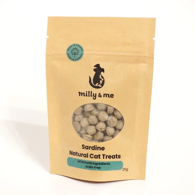 Milly & Me SARDINE Natural Cat Treats - GRAIN FREE