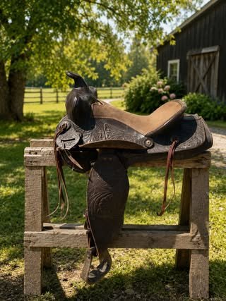 Consignment #121 - Western Rawhide Saddle