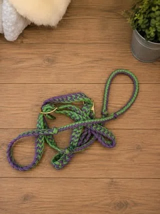 Consignment #529 - Green and Purple Rope Rein