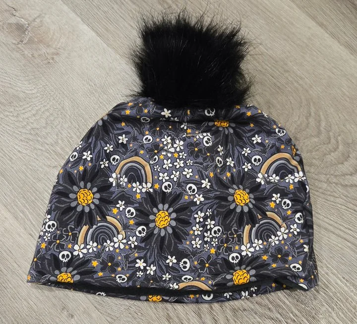 Kids Toque - Daisy Skulls