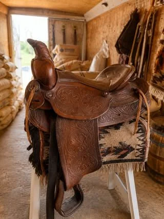 Consignment #175 - Western Rawhide Roper Saddle