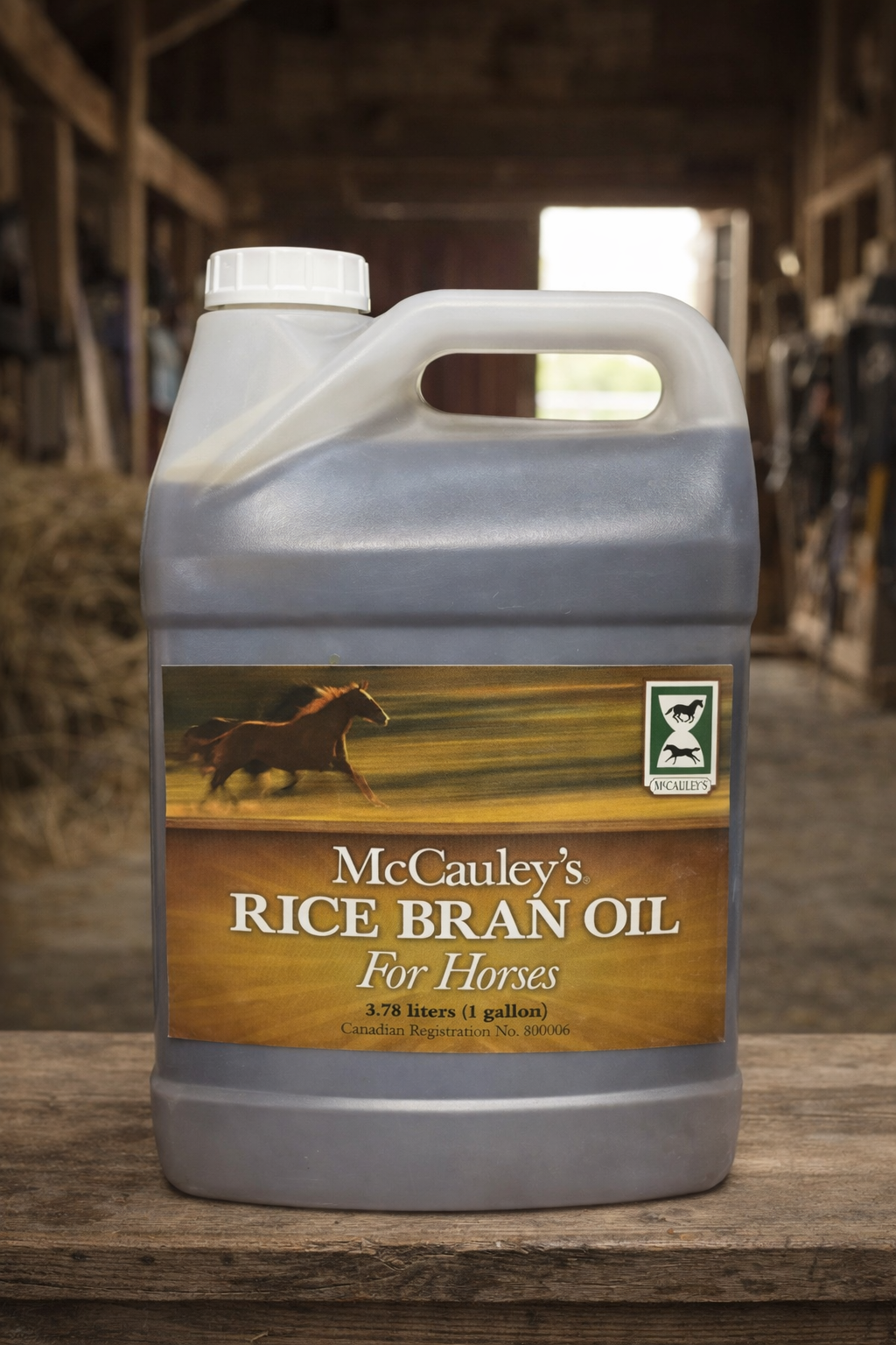McCauleys Rice Bran Oil for horses