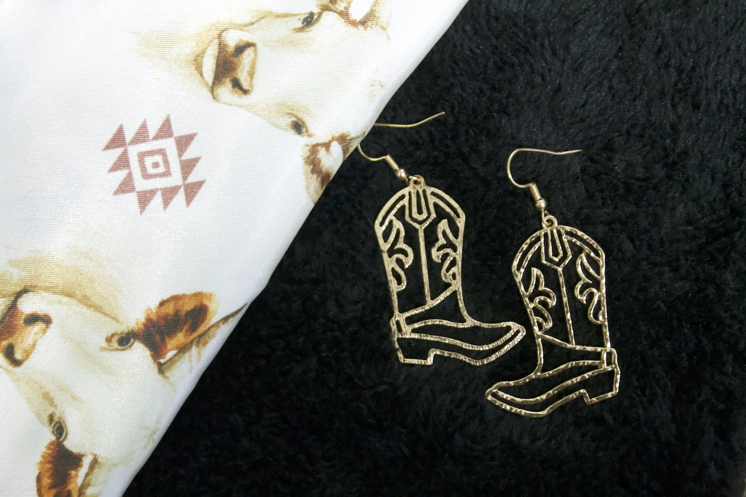 Golden Boots Earrings