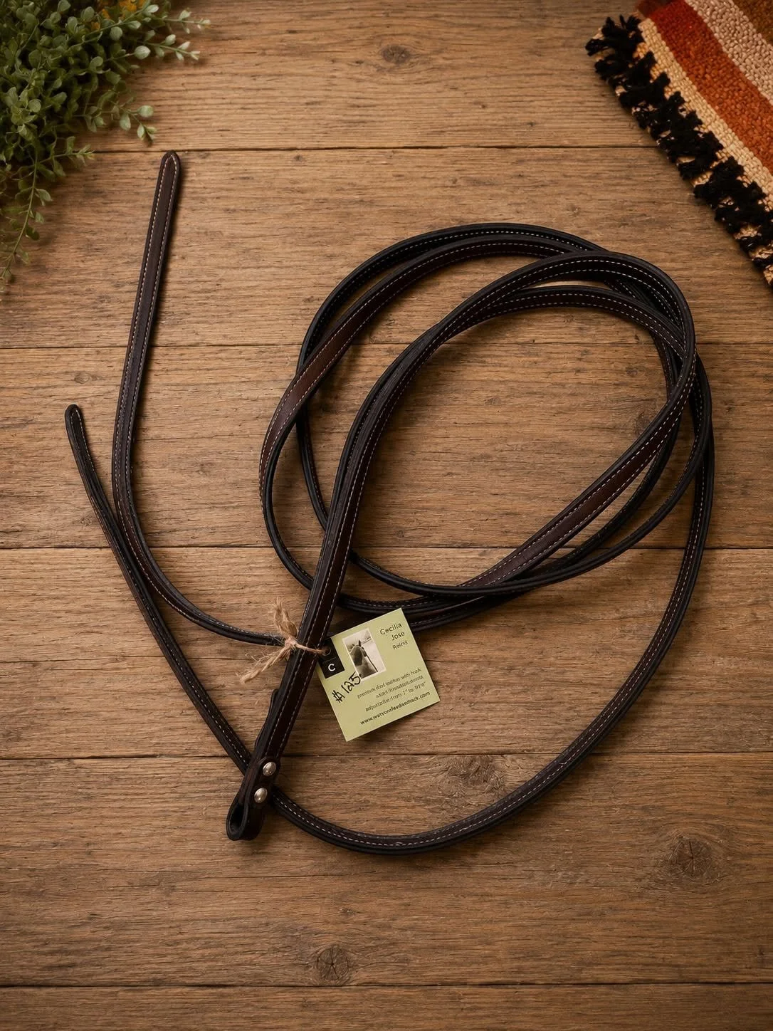 Consignment #334 - Handmade Heavy Leather Reins with Chicago screws