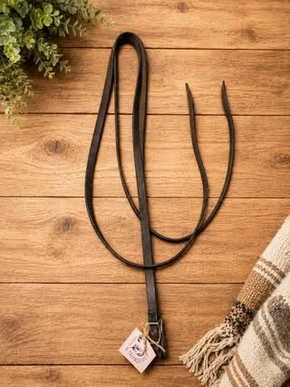 Consignment #158 - Long Dark Leather Split Reins
