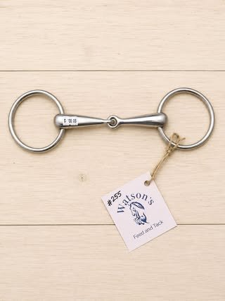 Consignment #255 - Heavy weight 6.5” Snaffle Loose Ring Bit