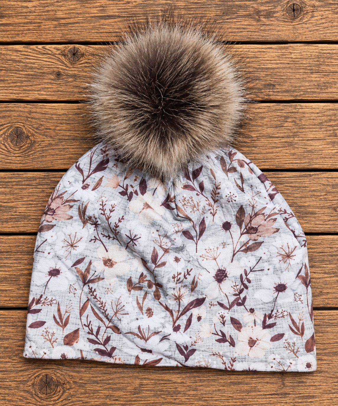 Ladies Toque - Autumn Flowers