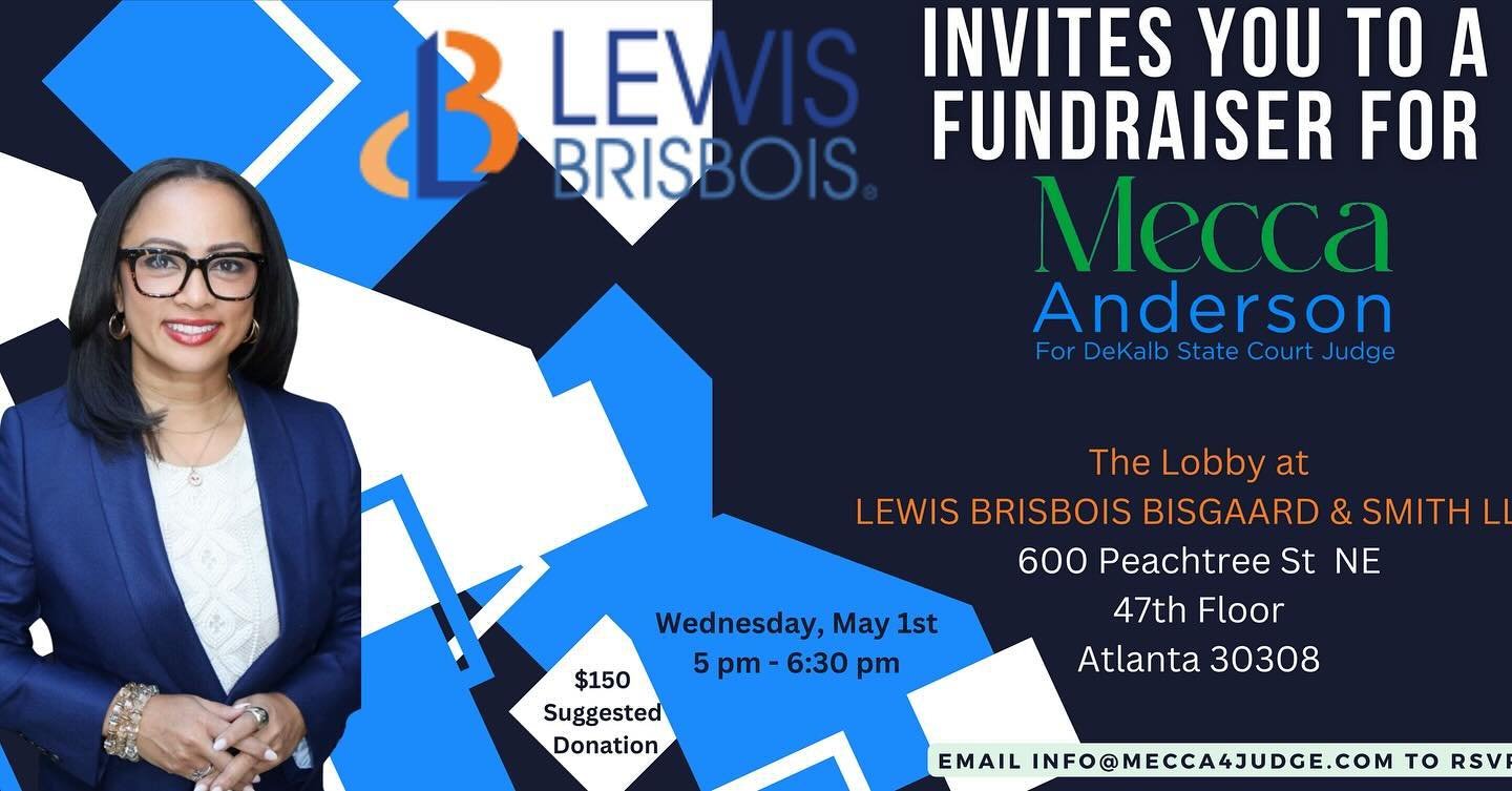 Fundraiser and Mixer TOMORROW, May 1st! Lawyers need judges who are unbiased and follow the law! Come out and learn more.
