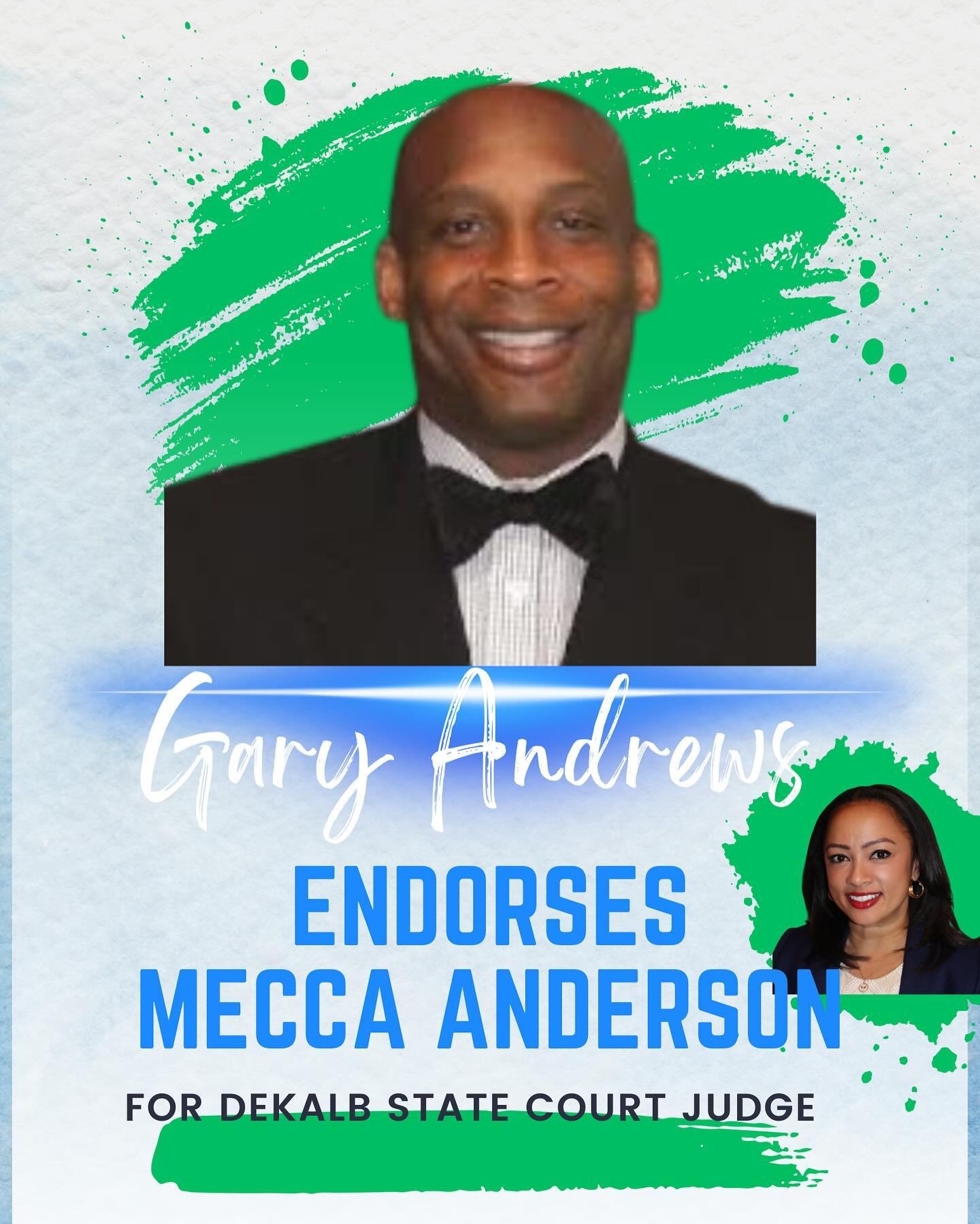 3. I am truly grateful to have the support and endorsement of my dear friend, Gary Andrews from The Cochran Firm. Gary is not only a highly respected lawyer but also a trusted ally who has been instrumental in guiding and supporting me throughout my 