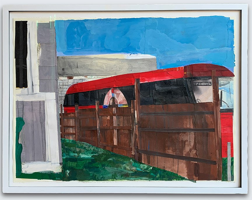 Tomorrow Sounds Better
Oil and acrylic on collaged paper
2021