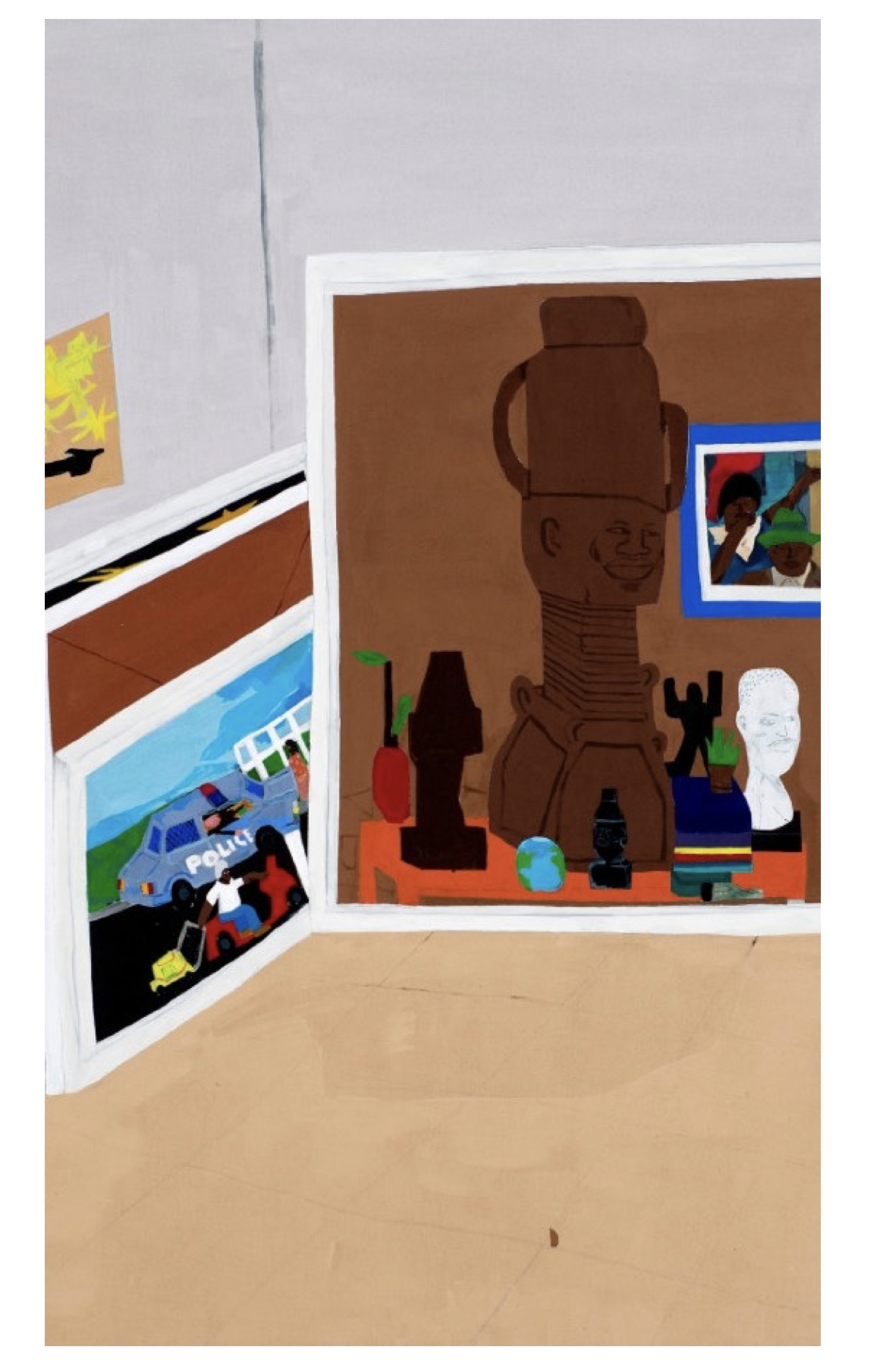  A Place To Remember 
 Acrylic and crayon on linen
 2023