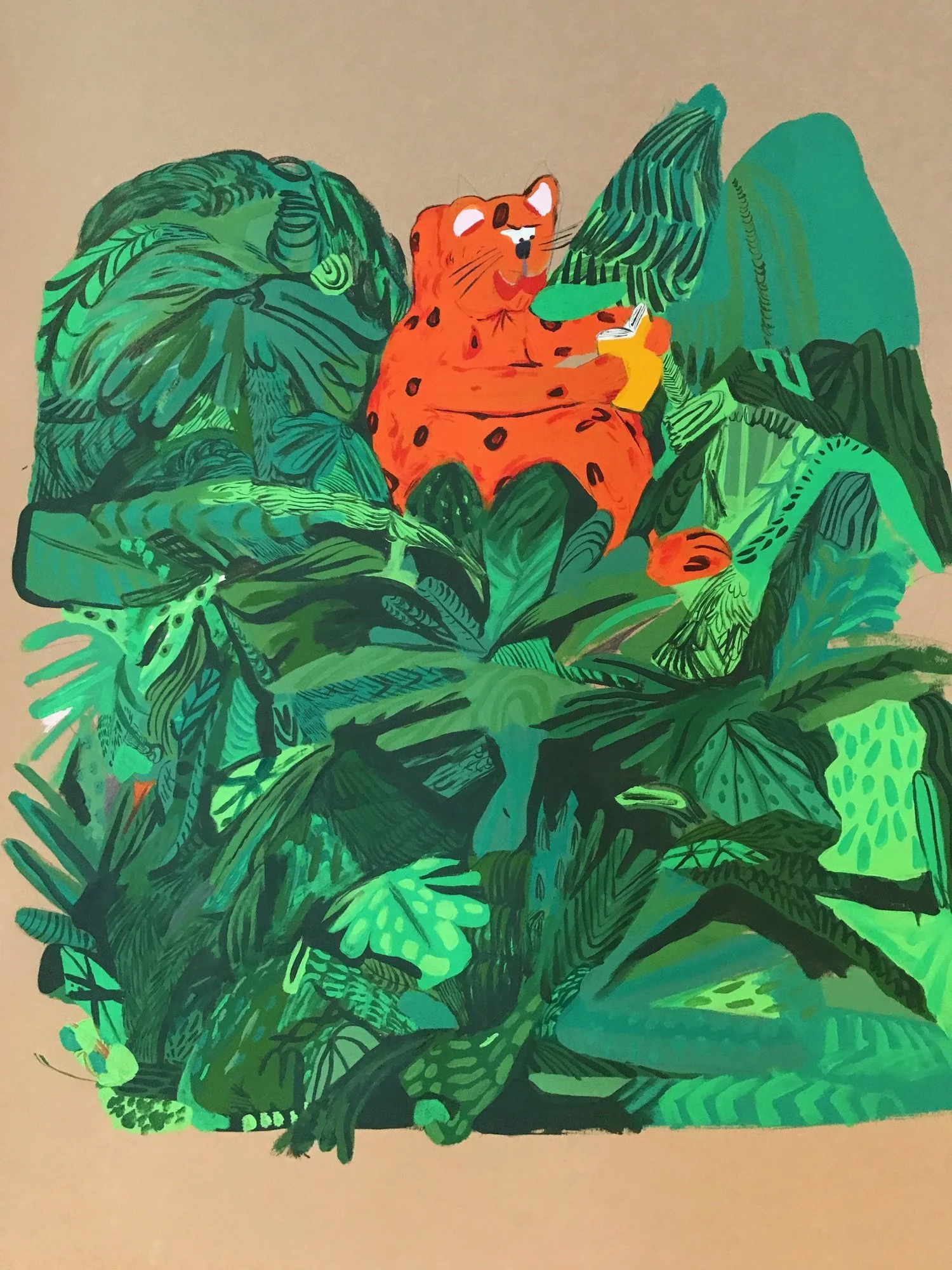  What do you mean extinction? 
 Acrylic and graphite on paper
 2018