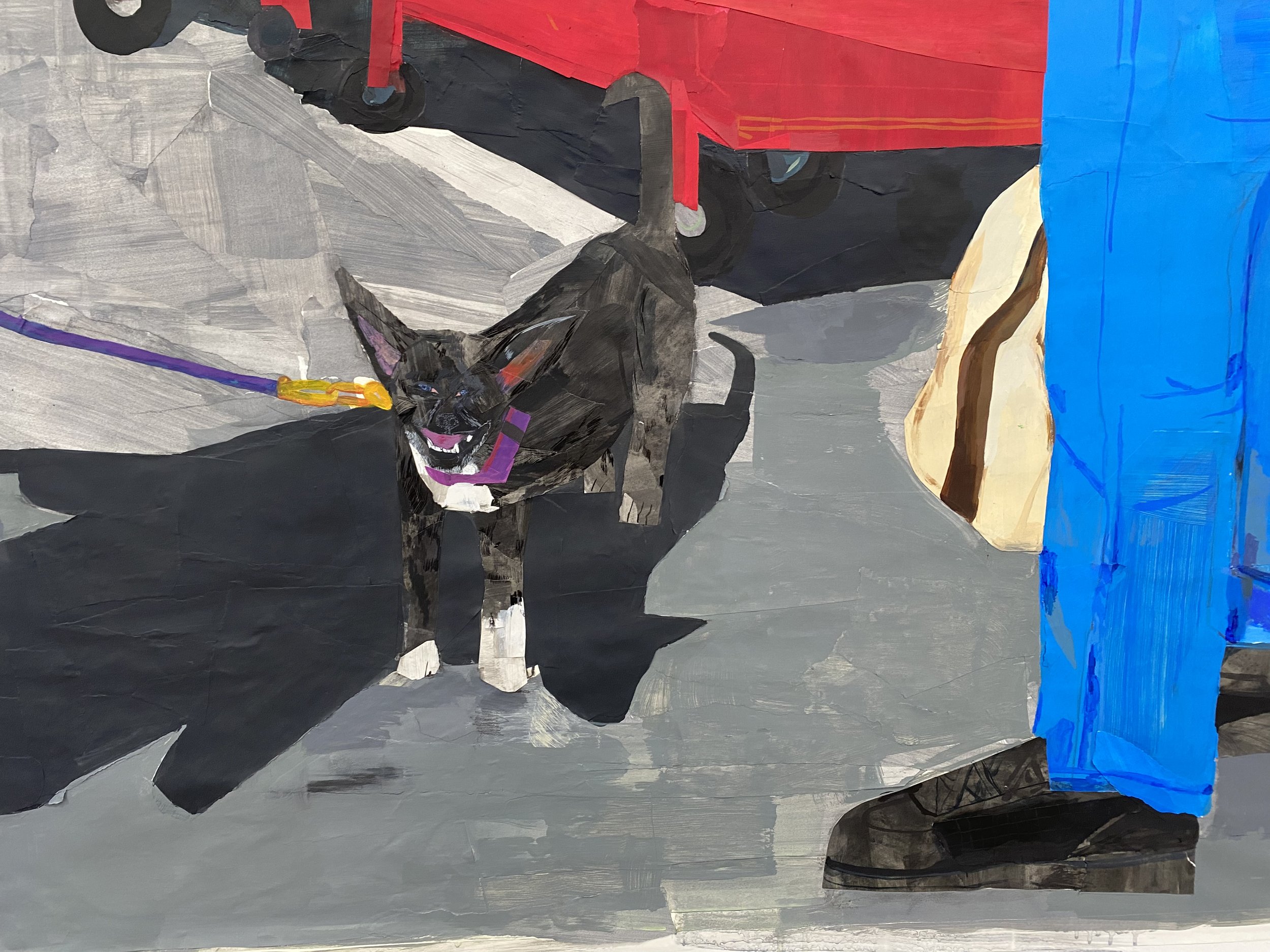 Bella Near Decatur
Acrylic, gouache, graphite on paper
2022