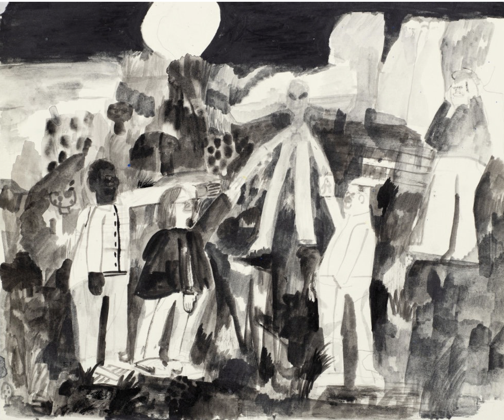 Alien, I know how you feel
Graphite on paper
2021