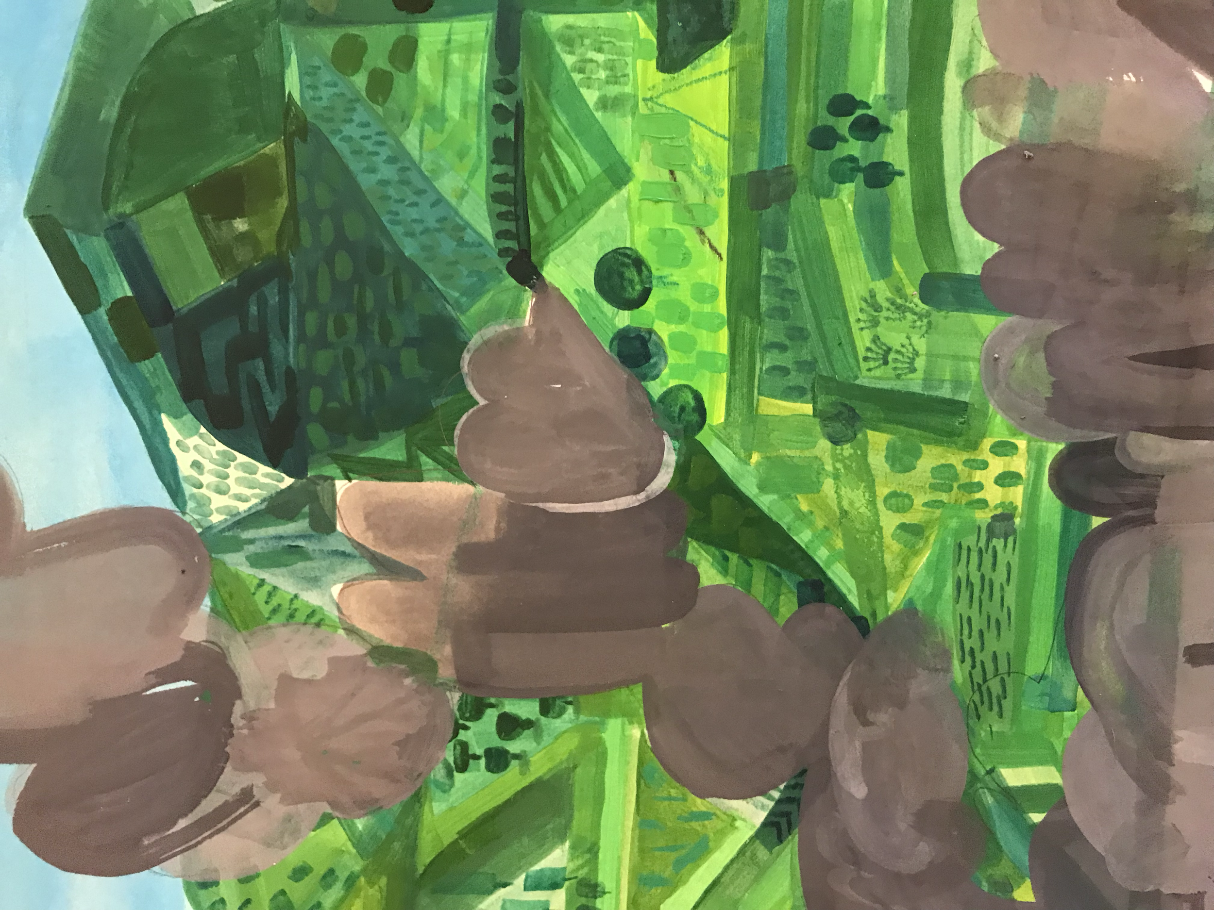 Mountain Smoke
Acrylic on paper
2019