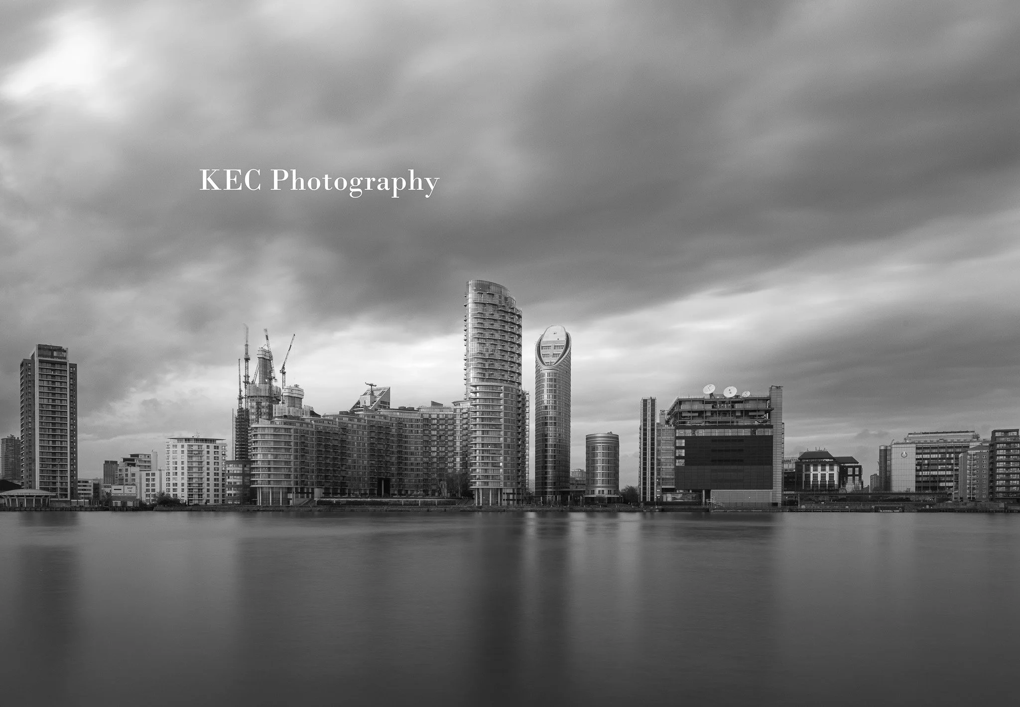 Canary Wharf From Across The Thames