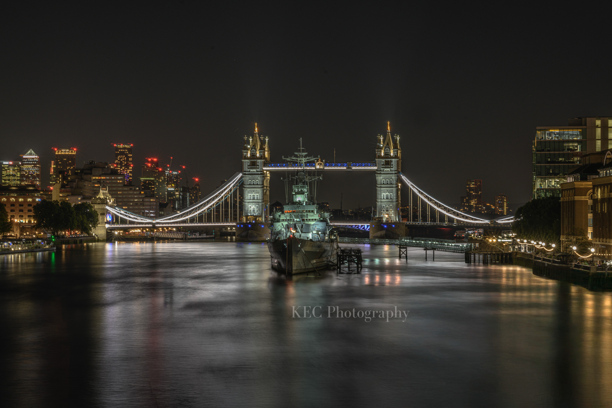HMS Belfast On The Thames