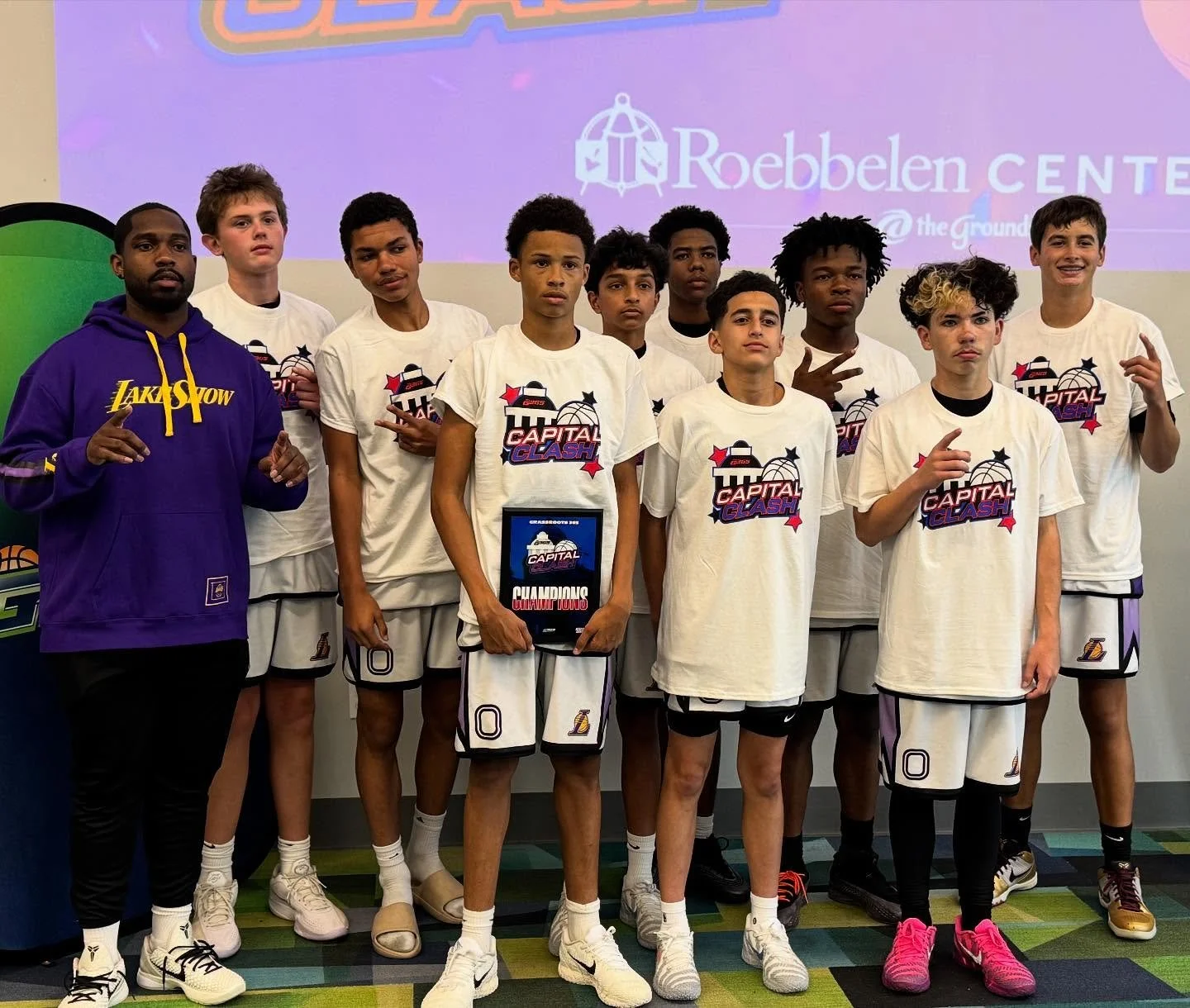 14U Crawley LOUD 5-0 @grassroots365 🏆 #LakeshowFam💜💛