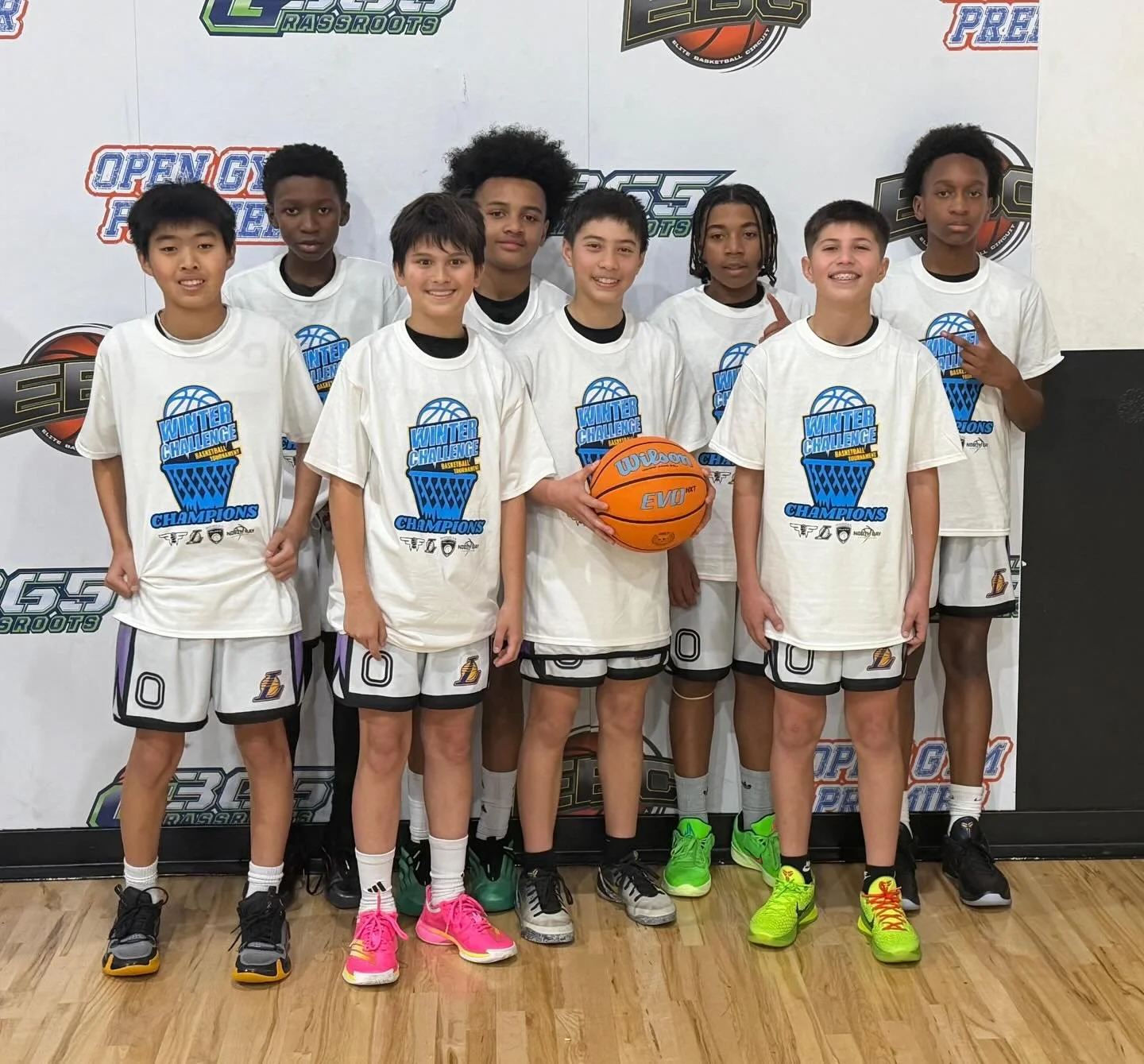 12U Duckett WINTER CHALLENGE🥇#LakeshowFam💛💜