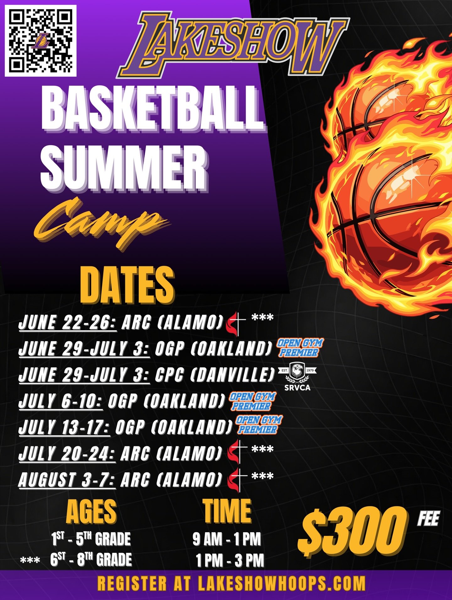 SEPARATION SUMMER.

Registration is NOW LIVE on our website&hellip; Click the link in our bio OR scan the QR code to sign-up!!
#LakeshowFam💜💛 #LakeshowBuilt