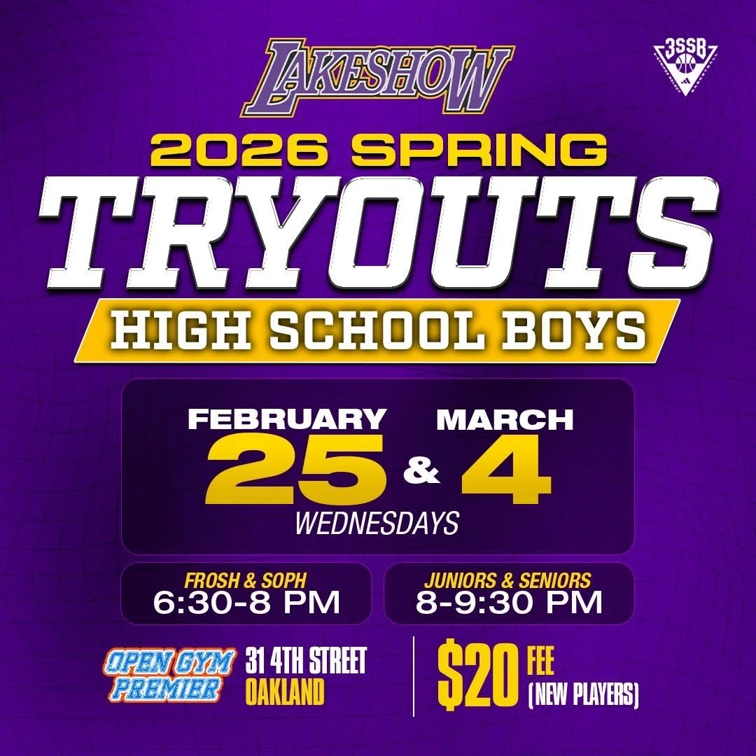 HIGH SCHOOL TRYOUTS 📆 @3stripesgold &amp; @3ssbcircuit #LinkInBio #LakeshowFam💜💛