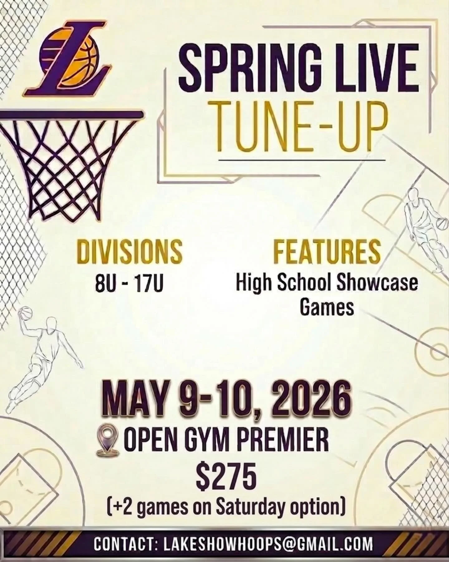 Spring LIVE TUNE 🆙 MAY 9-10📍 @opengympremier!! 8U-17U #SHOWCASE