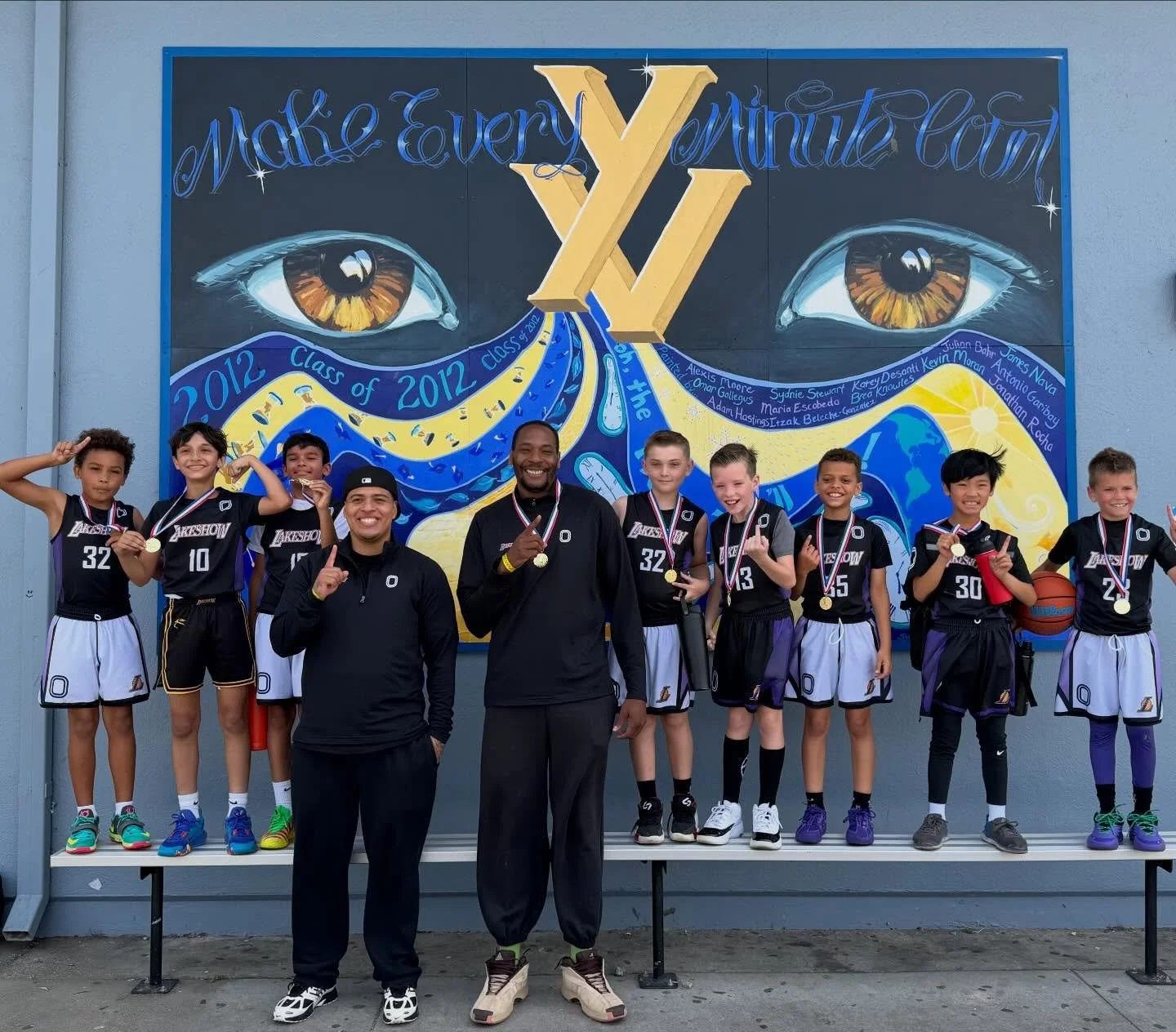 9U Johnson @4ballers_only Spring🥇#LakeshowFam💜💛