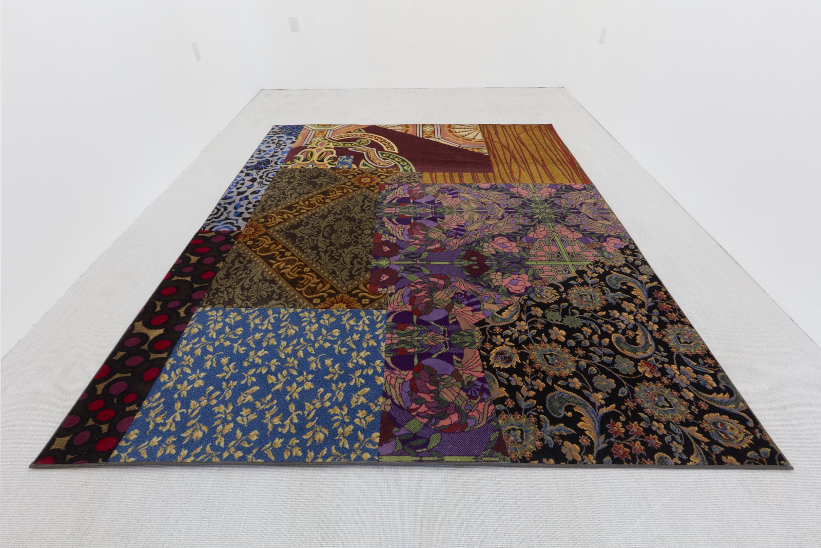  Cayetano Ferrer   Remnant Recomposition 5 (Section B) , 2019-20  Axminster carpet (80% wool, 20% nylon)  118 x 97 in (300 x 246 cm)   