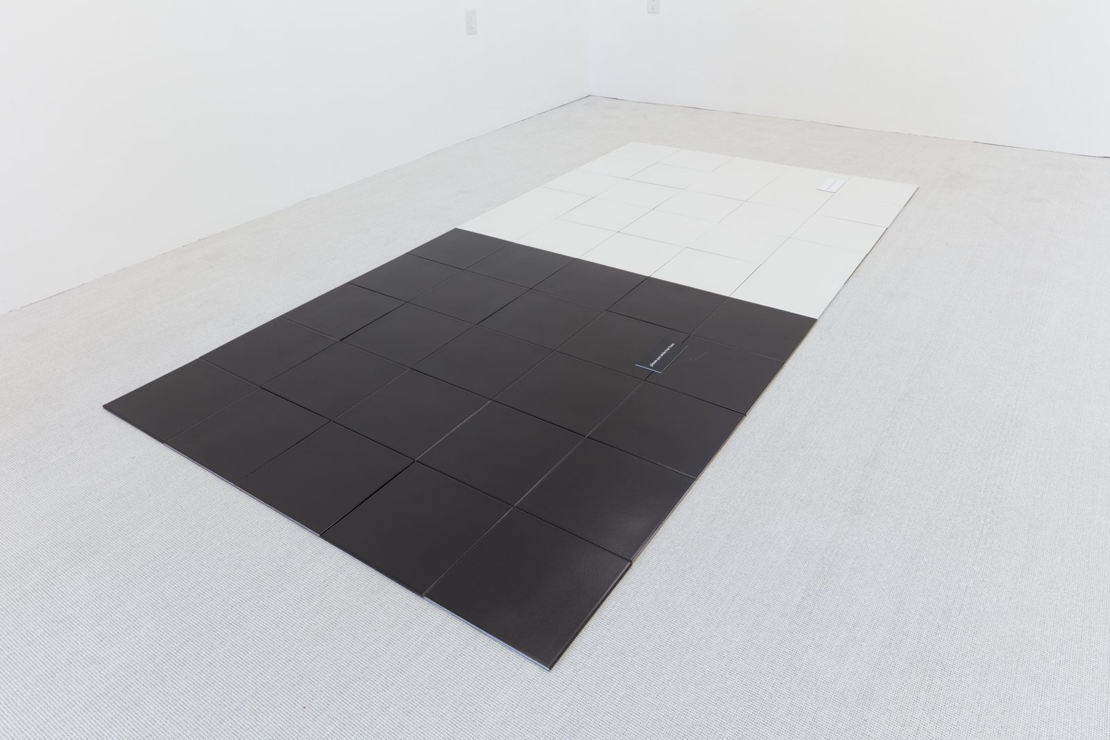 Darren Bader   black tile; white tile  